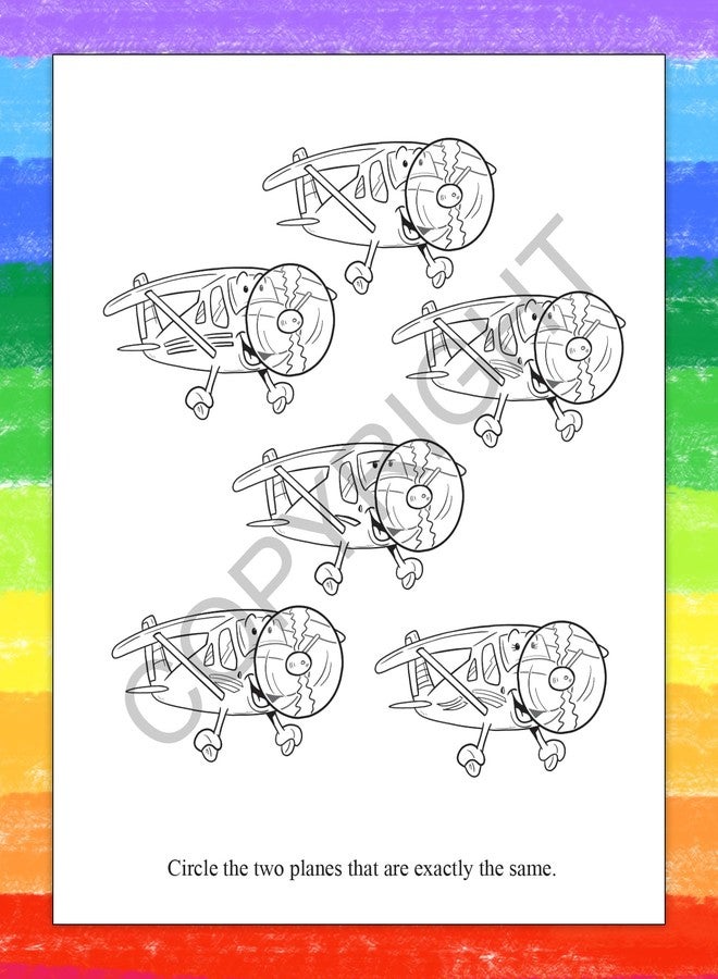 ZOCO - Aviation Adventures and Flying - Educational Coloring Books (50 Bulk Pack, with Crayons) - Airplanes, Pilots, Airlines Handout - Games, Puzzles, Fun Activities for Kids - Image 4